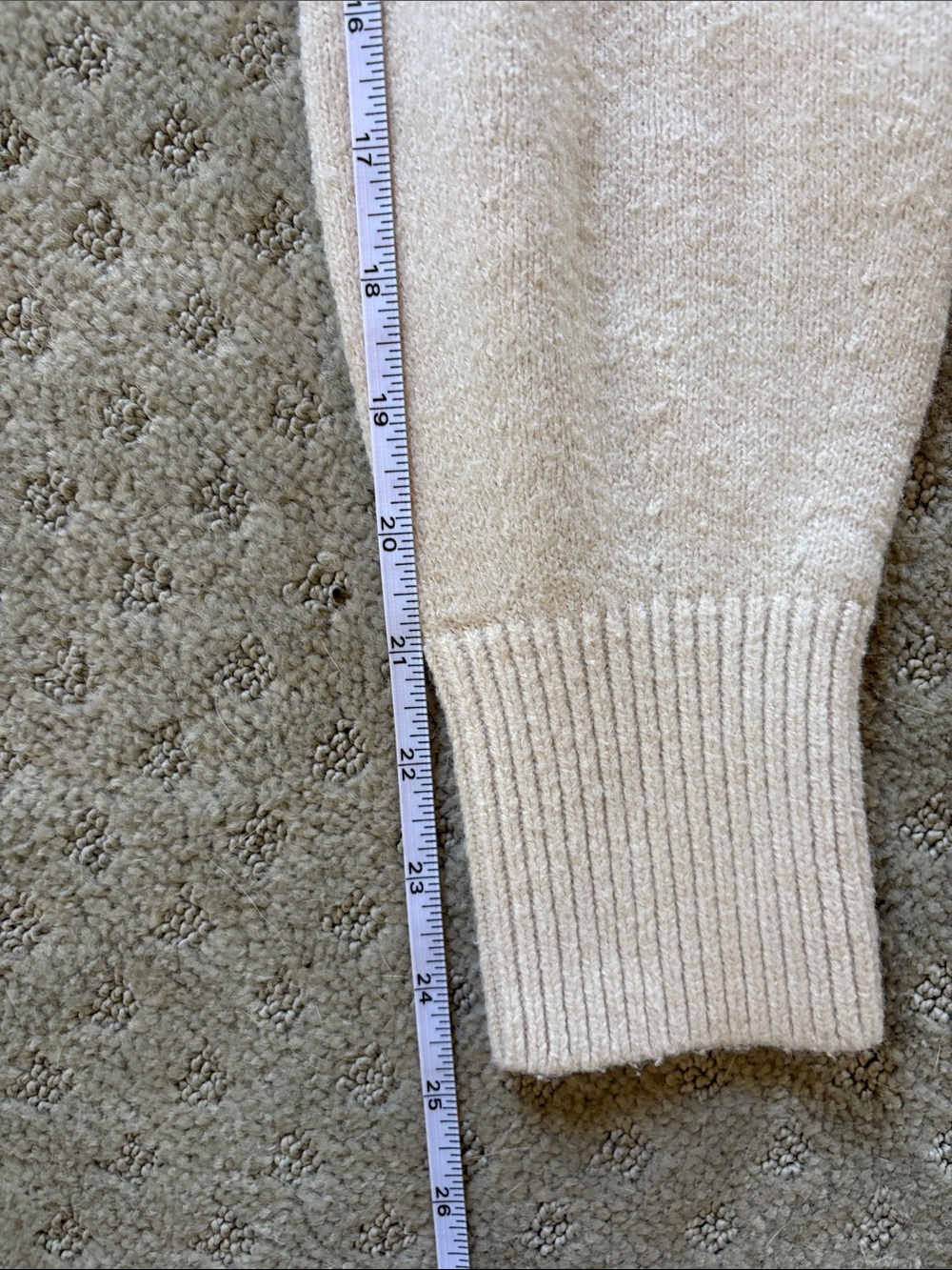 Aerie Cream Embroidered Button-Front Women's Sweater Cardigan - Picture 14 of 14